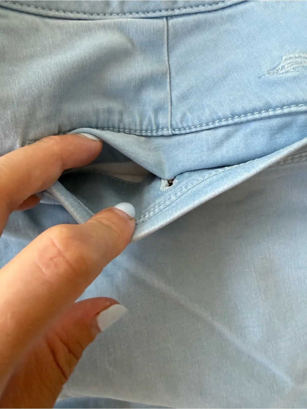 Tommy Bahama Light Blue Cotton Flat Front Shorts